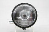 Black round 6-1/2" headlamp assembly incl. H-4 12 V 60/55 watt clear bulb