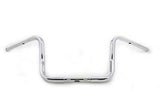 Chrome 1-1/4" round ape style 12" Bagger Ape Style Handlebar for FLT 2008-UP
