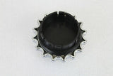 Sprocket Gas Cap Non-Vented Chrome