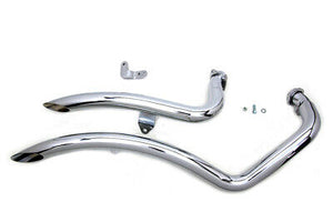 Exhaust Drag Pipe Set Curvado FITS: XL 2004-2013