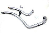 Exhaust Drag Pipe Set Curvado FITS: XL 2004-2013