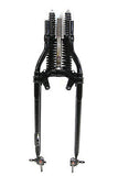 28" Inline Spring Fork Assembly Black