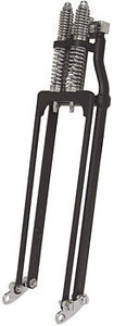 4" Under, 20" Long HARDBODY Generation II Brand Black Springer Forks + Axle