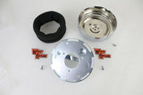 Wyatt Gatling 7" Round Air Cleaner Kit with Chrome Cover