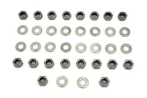 Rocker box hex nuts, chrome finish Fits Fl 1966-1984,FX 1971-1984,FXR 1982-1983