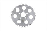 Chrome Flat Rear Chain Drive Sprocket 49T, PRE-2000 H-D Wheels w/2" Hub Ring
