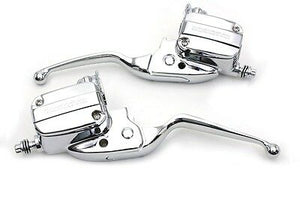 Chrome handlebar control kit includes master cylinder cover Fits FLT 2014-UP