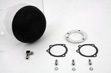 Black round mesh air cleaner is 5-1/2" fits Harley Softail FXST 1990-2015