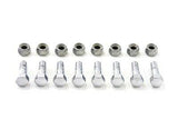 Chrome rear brake drum bolt. Fits: K 1952-1956 XL 1957-1978