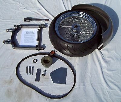 04-up 240/250 XL Sportster Wide Tire Swingarm Kit w/ Tire, Wheel, Fender,Support