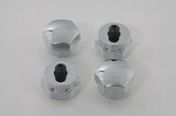 Chrome Rocker Shaft End Plug Set, Fits Harley Ironhead Sportster XL 1957-1970