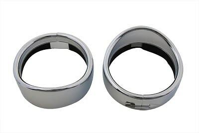 Chrome ring set with recessed Frenched deep design and visor FL 1962-1984