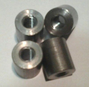 4-Pack, 5/8"Round x 3/4" Long x 5/16"-18 threaded Mild Steel Standoffs/Slugs