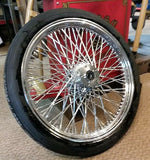 21" Wide Glide 80-Spoke Front Wheel Complete Kit Mounted w 3/4" Bearings + Tire