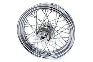 twirled chrome spoke Front or rear 16" x 3" wheel fits Harley FL 1973-1984