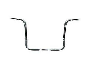 1-1/4" chrome handlebar, 11" rise & indents external wiring @ throttle by Wire