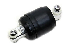 Mini shock is 4" long center to center featuring alloy end mounts, 5/16" Holes