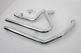 True dual crossover exhaust header pipes fits Harley FLT 2009