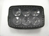 6" x 9" Black pillion rear seat pad incl 6 suction cups, "Lick & Stick" style