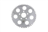 Chrome Flat Rear Chain Drive Sprocket 51T, PRE-2000 H-D Wheels w/2" Hub Ring