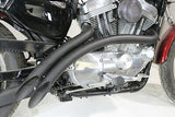 Curved Radius Exhaust Header Set Black Fits: XL 2007-UP