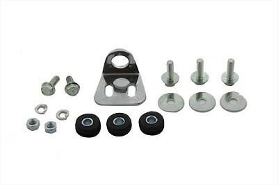 Chrome mounting kit is for round oil tanks Fits FXST,FLST 2000-UP