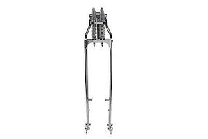 46" Chrome Spring Fork Kit Tapered Leg Style