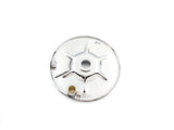 Chrome backing plate for rear mechanical brake, Replaces OEM No: 41650-37