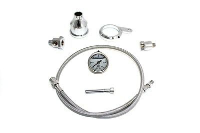 0-60lb liquid filled Oil Pressure Gauge Kit fits Harley Softail FXST 2000-UP