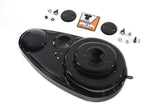 Black 45" outer primary cover kit includes cover, inspection plates, & Hardware