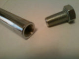 Flush Mount 3/4" x 12-1/4" Rear Axle for 200 Tire @ Hidden Axle Block Frame