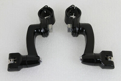 Highway Bar Footpeg Mount Set Black