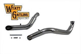 2-1/4" diameter Chrome LAF exhaust header set fits Harley FXST 1984-2006