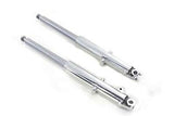 41mm Hard Chrome Fork Slider Assembly w Polished Sliders for FL 1949-1968