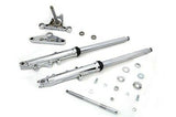 31" overall length 41mm Fork Assembly w Chrome Sliders Dual Disc