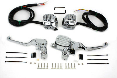 96-06 Chrome handlebar controls w 9/16