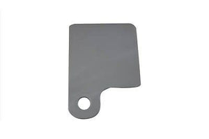 Inspection tag holder, shiny chrome finish, 3" X 4-1/4" with 1/2" mount hole