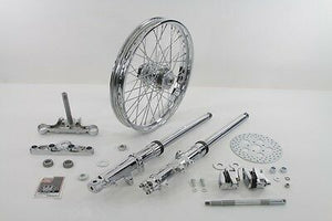 41mm Fork Assembly w Chrome Siders, 21" wheel, Brake Kit, FXR 1982-1994