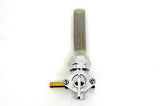 Chrome Petcock w Nut & 90° Left Outlet replaces OEM No: 62169-81 for 1975-1994
