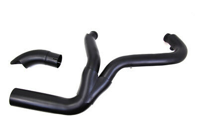 2 into 1 Exhaust Header Set Black