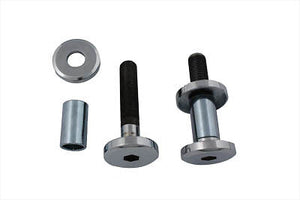 1/2"-20 Thread Chrome Flush Mount Riser Bolt Kit with Integral Lower Washer