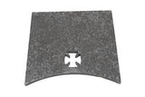 1/4" Thick x 7" Iron Cross Design Frame Neck Area Gusset -Raw Mild Steel Weld-On
