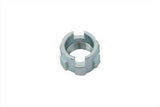 Triple Tree Top Nut, crenelated design for use with steering damper plates