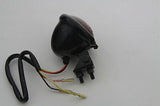 LED round Black tail lamp/light, red lens includes 2 bolt adjustable base mount