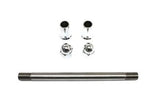 Acorn style 5/8" x 9" axle kit includes spacers for Mini-Drum Brake Front Wheel