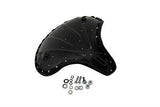 ReplacesOEM No: 52004-25 black leather solo seat,rolled edge & nylon rivet strip