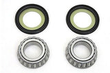 Fork bearing kit incl. two tapered bearings & two seals fits Harley FL 1949-UP