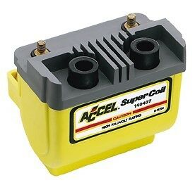 Accel Super Coil, Replaces HD# 31609-65A, 4.7 OHM fits 12 volt Points Triggered