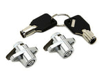 Chrome Saddlebag Lock and Key Kit