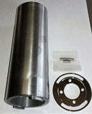 7" Long Straight Billet Steel Steering Neck w/ Internal-Type Fork Stop Plate